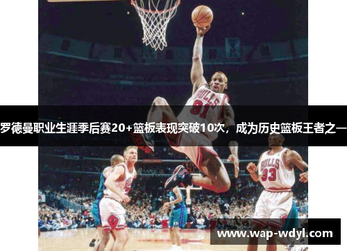 罗德曼职业生涯季后赛20+篮板表现突破10次，成为历史篮板王者之一