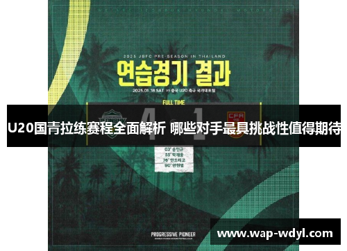 U20国青拉练赛程全面解析 哪些对手最具挑战性值得期待 U20国青拉练赛程全面解析 哪些对手最具挑战性值得期待