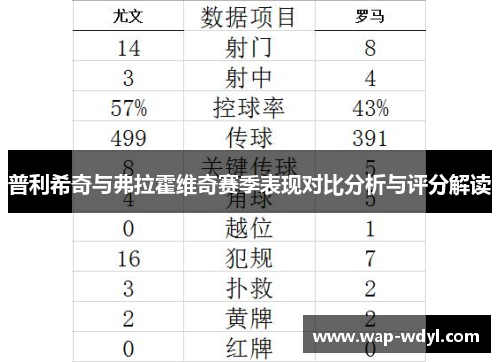 普利希奇与弗拉霍维奇赛季表现对比分析与评分解读