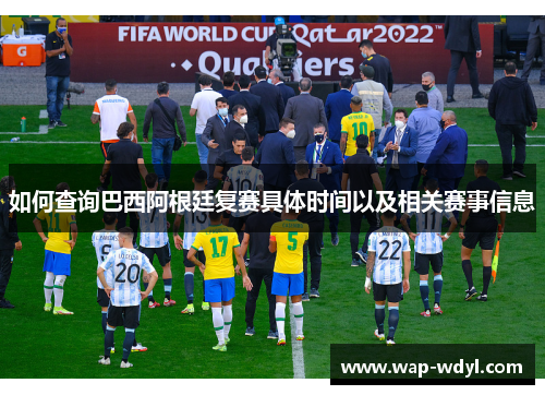 如何查询巴西阿根廷复赛具体时间以及相关赛事信息