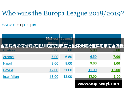 全面解析如何准确识别法甲冠军球队官方徽标关键特征实用指南全流程 全面解析如何准确识别法甲冠军球队官方徽标关键特征实用指南全流程